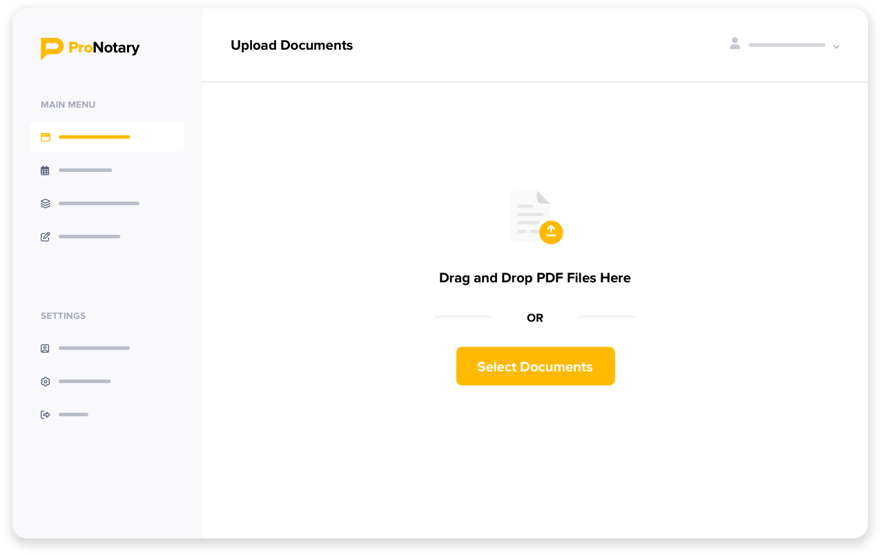 ProNotary interface showing multiple documents in a single RON transaction
